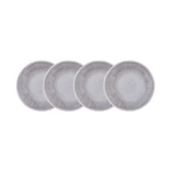 4x Frühstücksteller Ø23cm ATLANTIS In Grau