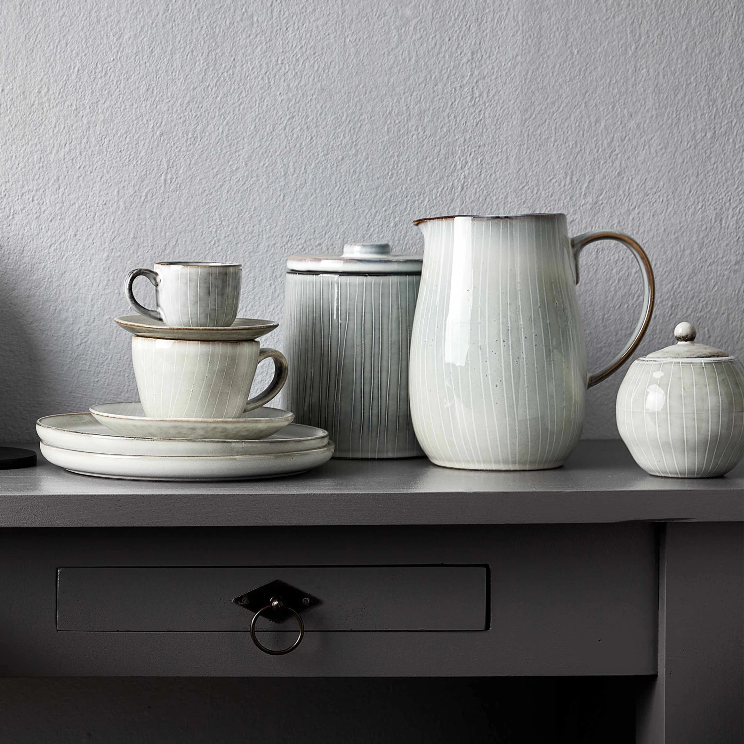 4x Kaffeetasse mit Untertasse 270ml HENLEY in Hellgrau 4x Kaffeetasse Mit Untertasse 270ml HENLEY In Hellgrau -Butlers butlers 4x kaffeetasse mit untertasse 270ml henley in hellgrau 1