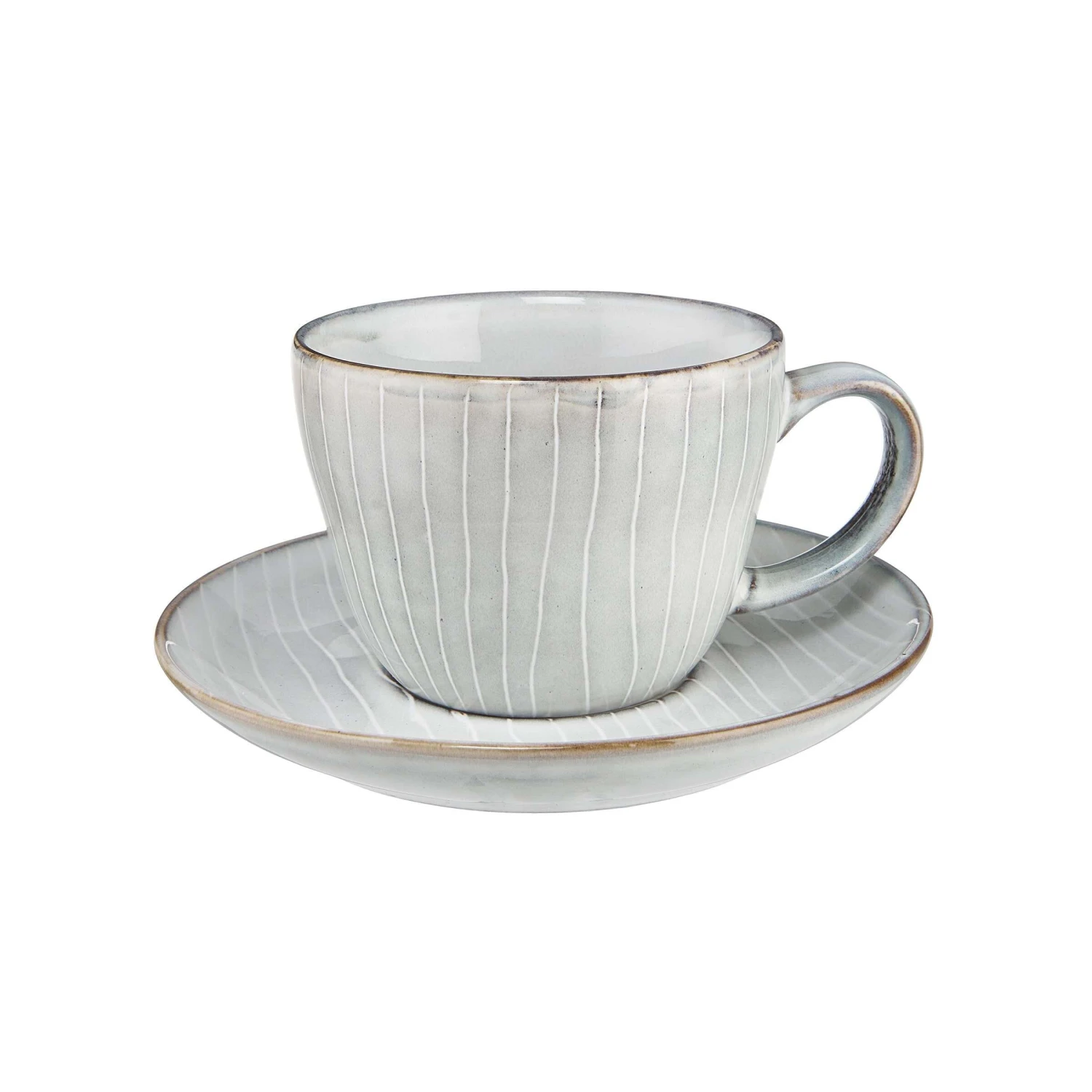 4x Kaffeetasse mit Untertasse 270ml HENLEY in Hellgrau 4x Kaffeetasse Mit Untertasse 270ml HENLEY In Hellgrau -Butlers butlers 4x kaffeetasse mit untertasse 270ml henley in hellgrau 2
