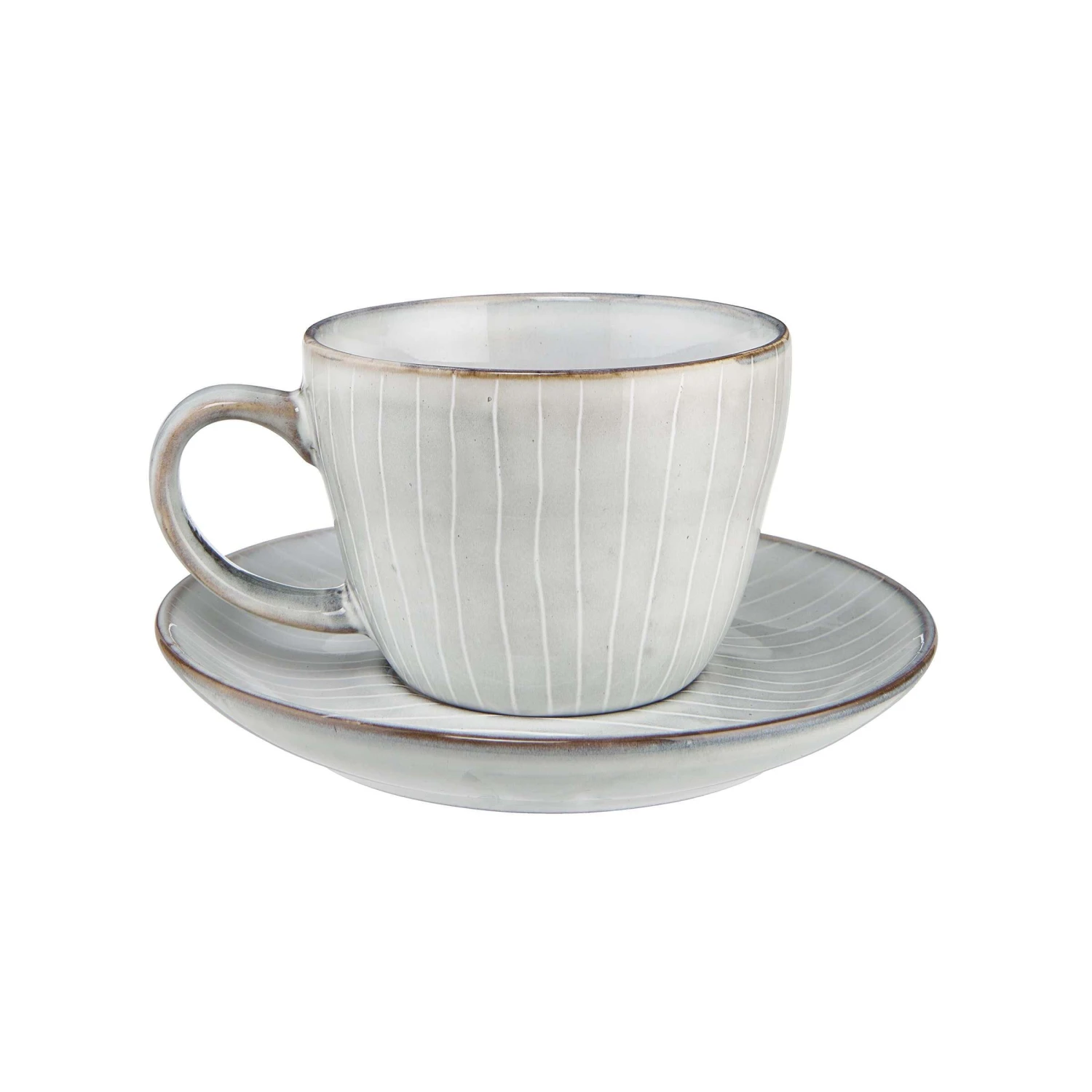 4x Kaffeetasse mit Untertasse 270ml HENLEY in Hellgrau 4x Kaffeetasse Mit Untertasse 270ml HENLEY In Hellgrau -Butlers butlers 4x kaffeetasse mit untertasse 270ml henley in hellgrau 3