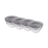4x Schale 640ml ATLANTIS In Grau -Butlers butlers 4x schale 640ml atlantis in grau