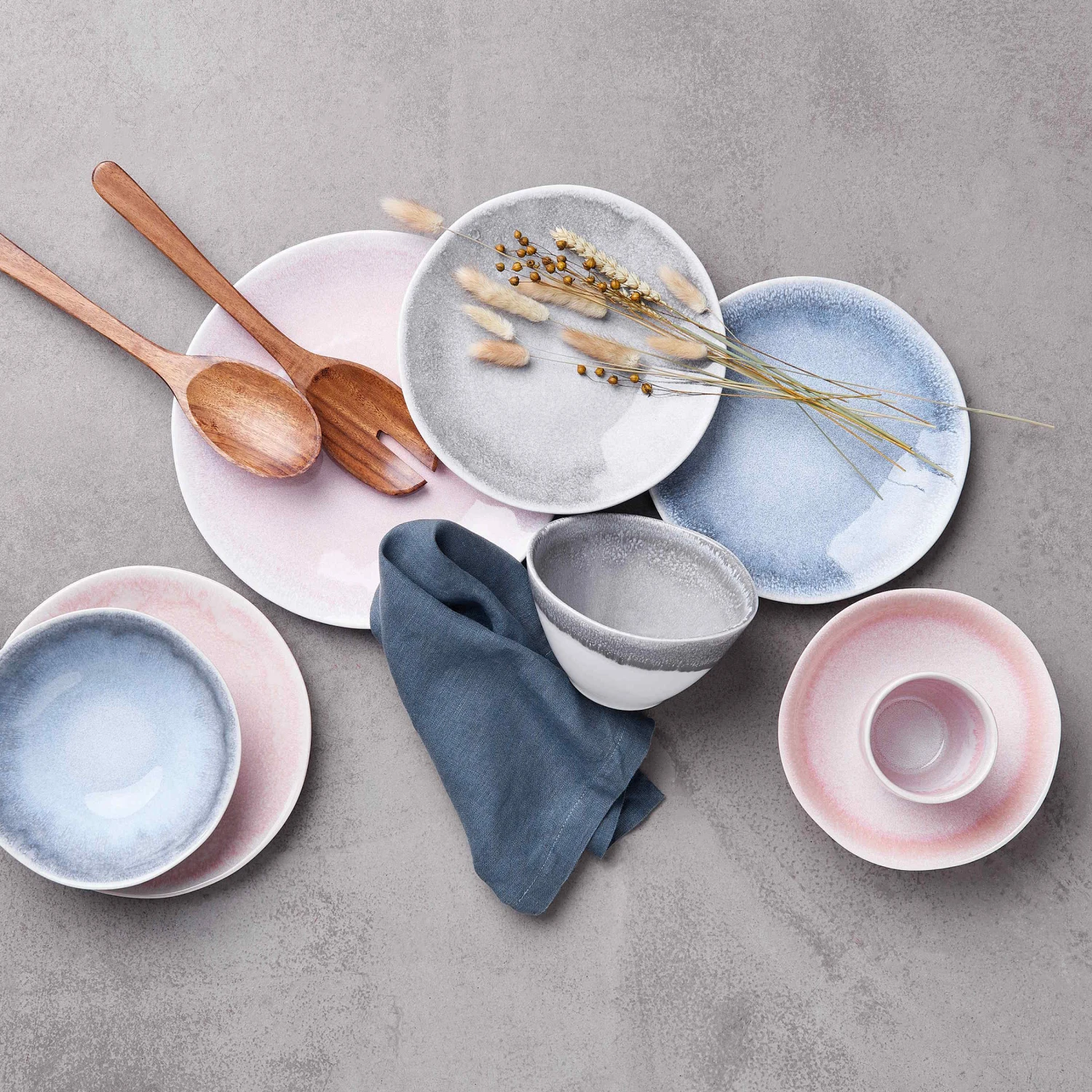 4x Schale 640ml ATLANTIS in Grau 4x Schale 640ml ATLANTIS In Grau -Butlers butlers 4x schale 640ml atlantis in grau 9