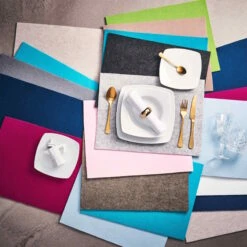 6x Tischset 33x45cm FELTO In Hellgrau -Butlers butlers 6x tischset 33x45cm felto in hellgrau 2