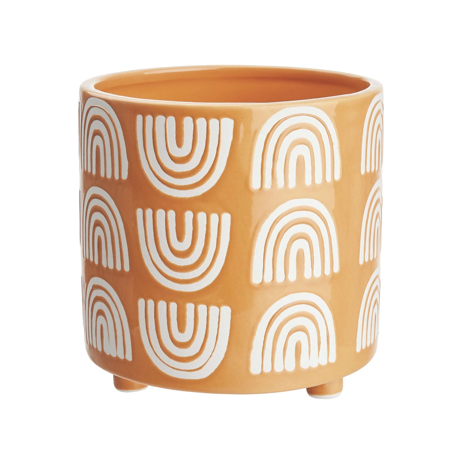 Blumentopf Ø14cm HAPPY RAINBOW in Gelb Blumentopf Ø14cm HAPPY RAINBOW In Gelb -Butlers butlers blumentopf o14cm happy rainbow in gelb