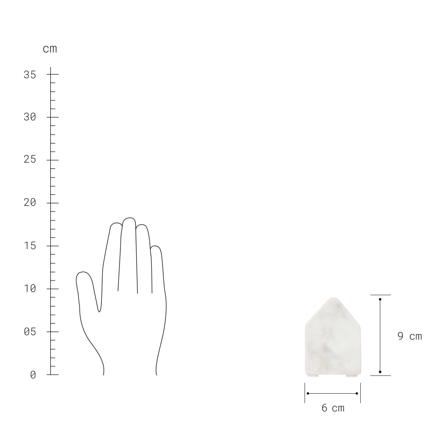 Deko-Haus L 6 x H 9cm BLOCKHOUSE in Weiß Deko-Haus L 6 X H 9cm BLOCKHOUSE In Weiß -Butlers butlers deko haus l 6 x h 9cm blockhouse in weiss 3