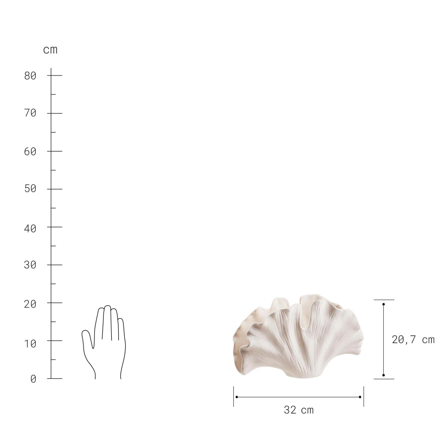 Deko-Objekt Blatt Höhe 21cm GINKGO in Creme Deko-Objekt Blatt Höhe 21cm GINKGO In Creme -Butlers butlers deko objekt blatt hohe 21cm ginkgo in creme 3