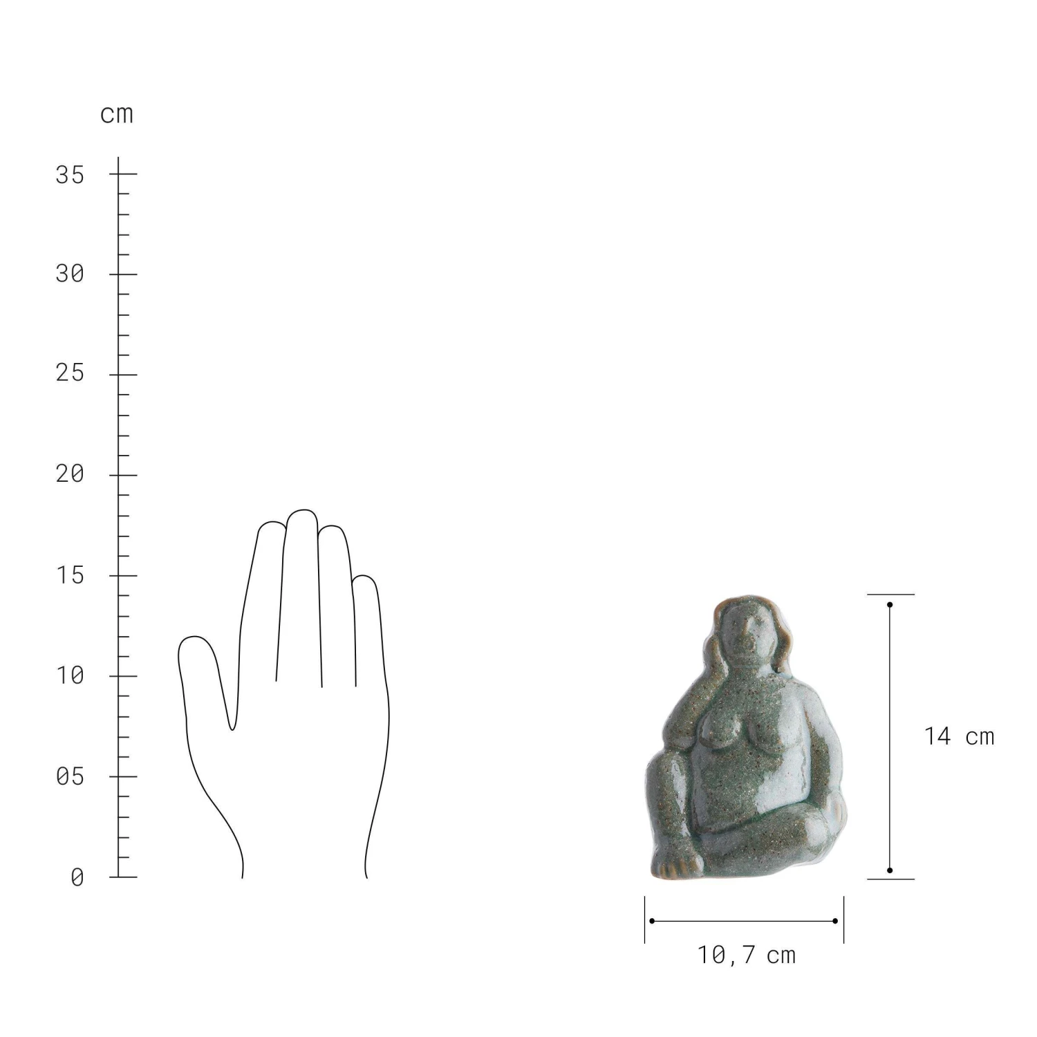 Deko Statue Höhe 14cm POSE in Beige Deko Statue Höhe 14cm POSE In Beige -Butlers butlers deko statue hohe 14cm pose in beige 2