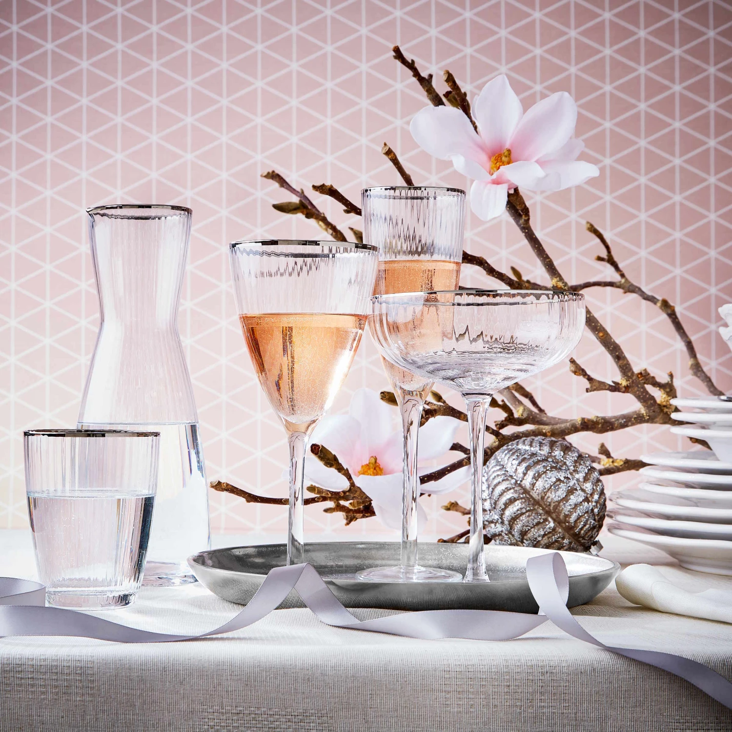 Deko-Teller Ø27cm BANQUET in Silber Deko-Teller Ø27cm BANQUET In Silber -Butlers butlers deko teller o27cm banquet in silber 5