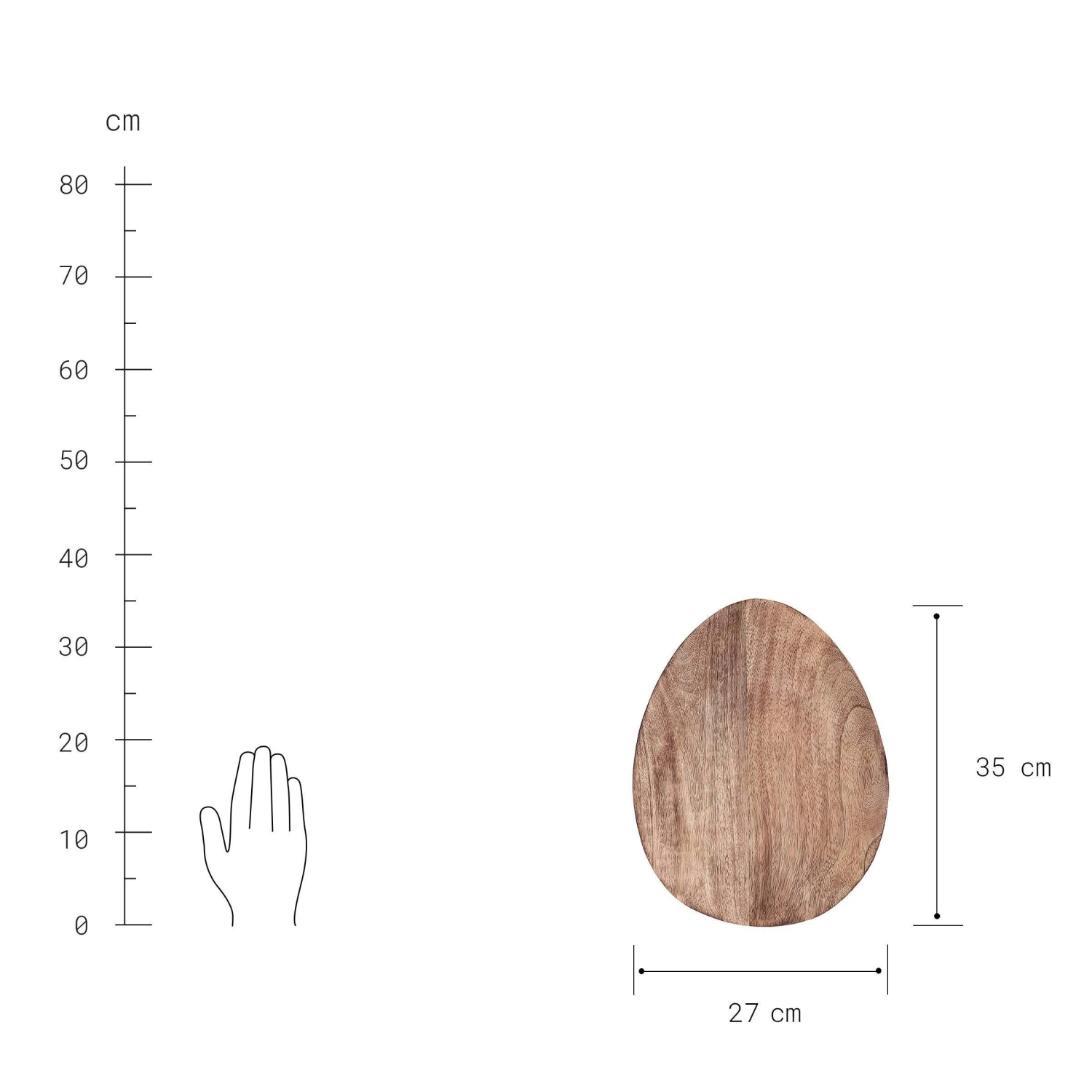 Deko-Teller organisch L 35 x B 27cm MANGO DAYS in Braun Deko-Teller Organisch L 35 X B 27cm MANGO DAYS In Braun -Butlers butlers deko teller organisch l 35 x b 27cm mango days in braun 2