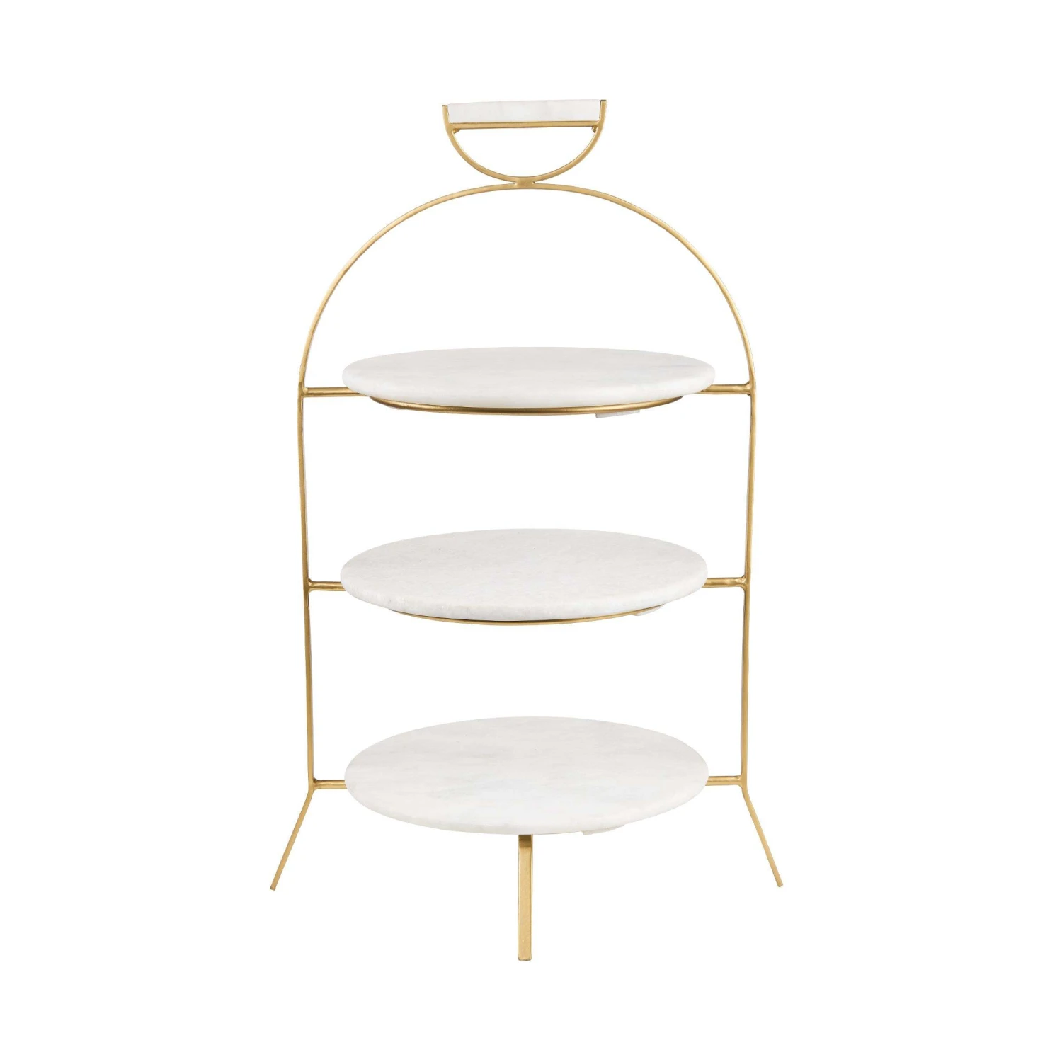 Etagere 3-stufig Höhe 65cm MARBLE in Weiß Etagere 3-stufig Höhe 65cm MARBLE In Weiß -Butlers butlers etagere 3 stufig hohe 65cm marble in weiss