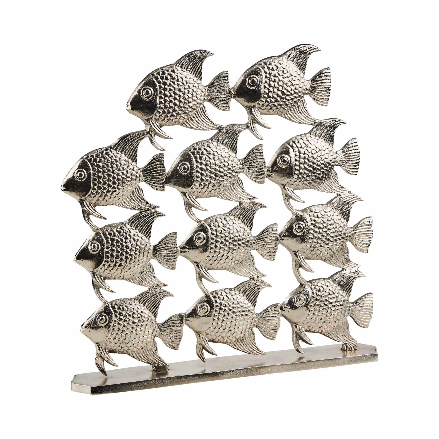 Fischschwarm Höhe 40cm SILVER NATURE in Silber Fischschwarm Höhe 40cm SILVER NATURE In Silber -Butlers butlers fischschwarm hohe 40cm silver nature in silber 1