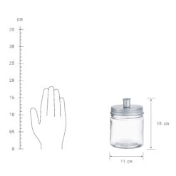 Glas Mit Kerzenhalter Höhe 15cm CANDLE JAR In Silber -Butlers butlers glas mit kerzenhalter hohe 15cm candle jar in silber 2