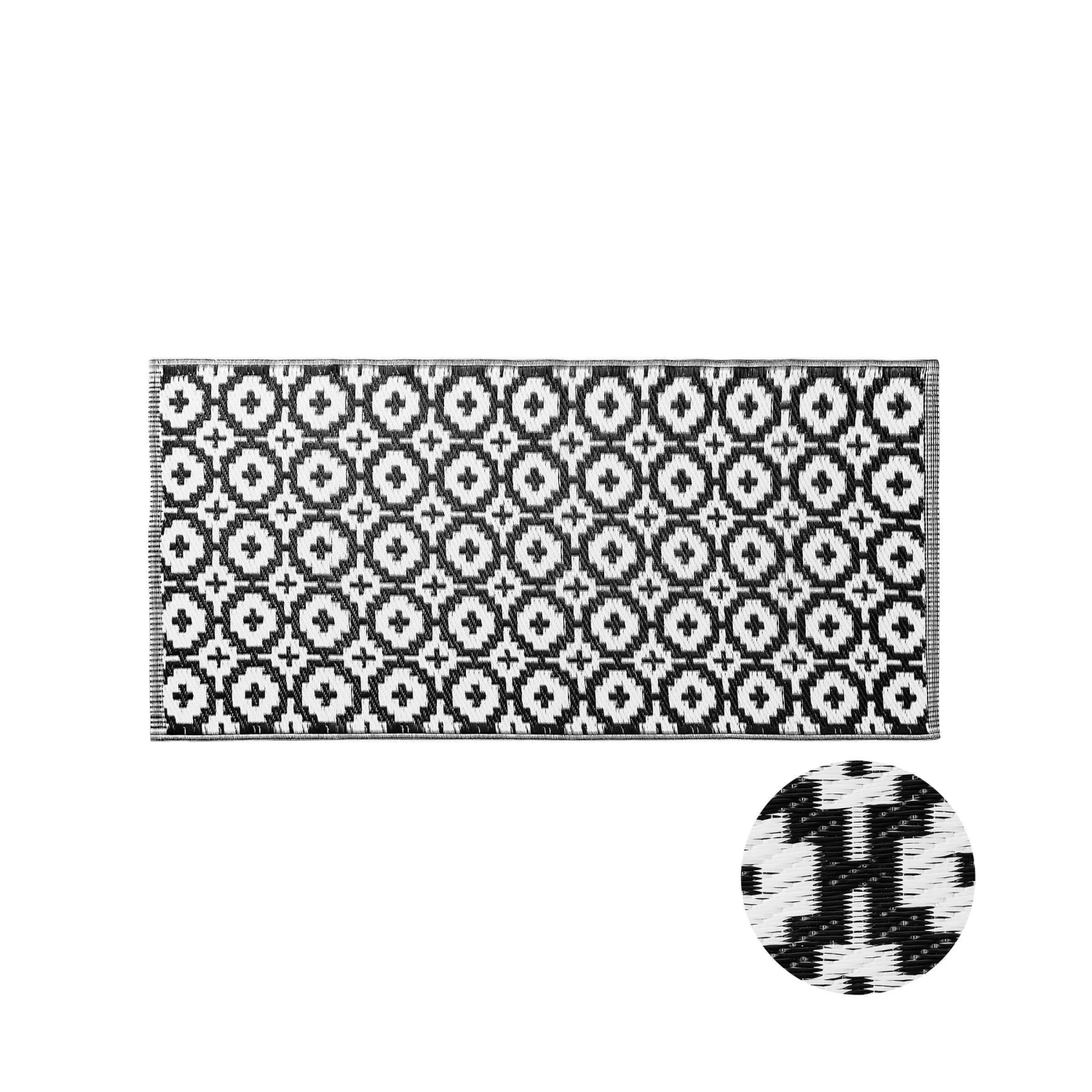 In- & Outdoor-Läufer Mosaik L 140 x B 70cm COLOUR CLASH in Schwarz-Weiß In- & Outdoor-Läufer Mosaik L 140 X B 70cm COLOUR CLASH In Schwarz-Weiß -Butlers butlers in and outdoor laufer mosaik l 140 x b 70cm colour clash in schwarz weiss