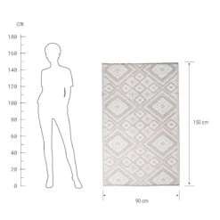 In- & Outdoor-Teppich Ethno L 150 X B 90cm COLOUR CLASH In Grau 4 In- & Outdoor-Teppich Ethno L 150 X B 90cm COLOUR CLASH In Grau -Butlers butlers in and outdoor teppich ethno l 150 x b 90cm colour clash in grau 2