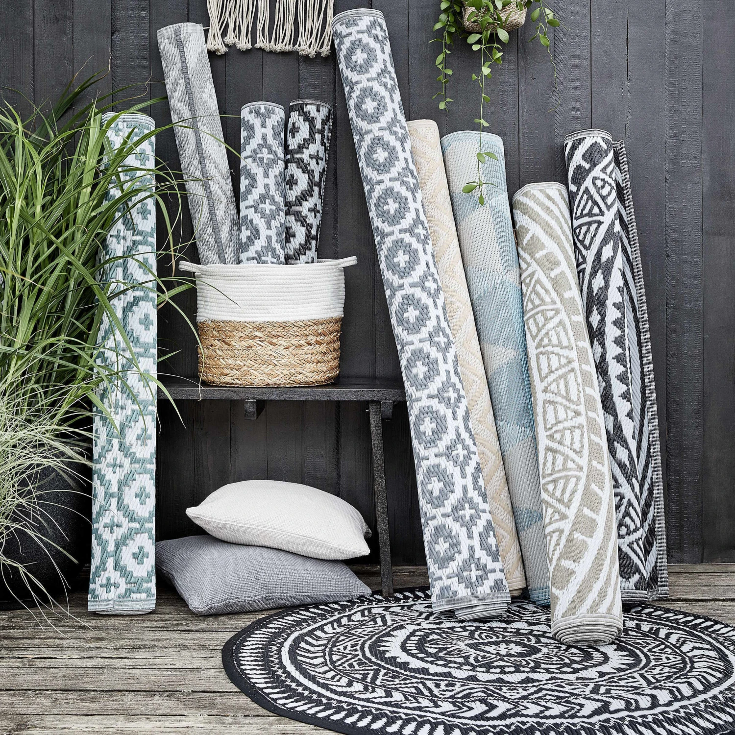 In- & Outdoor-Teppich Ethno L 150 x B 90cm COLOUR CLASH in Grau In- & Outdoor-Teppich Ethno L 150 X B 90cm COLOUR CLASH In Grau -Butlers butlers in and outdoor teppich ethno l 150 x b 90cm colour clash in grau 5