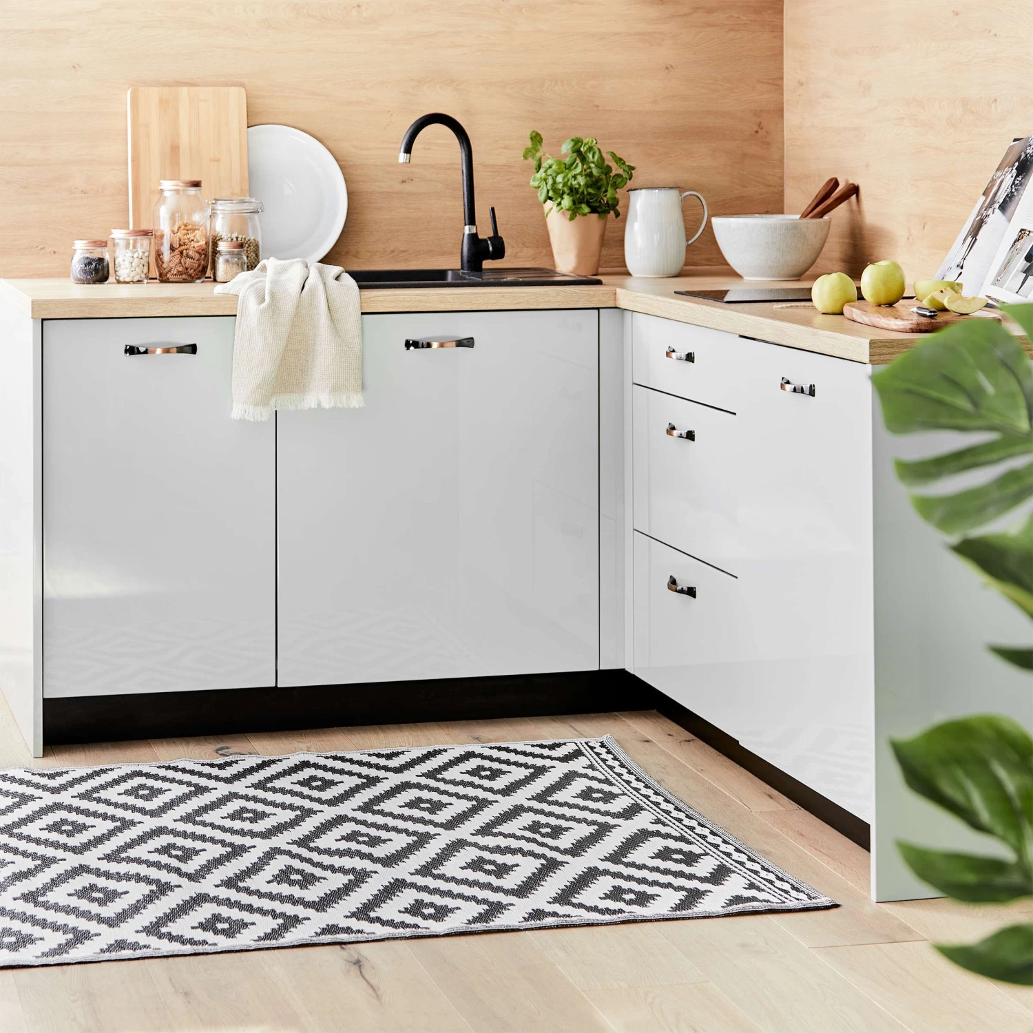 In- & Outdoor-Teppich Ethno/Rauten L 200 x B 150cm COLOUR CLASH in Schwarz-Weiß In- & Outdoor-Teppich Ethno/Rauten L 200 X B 150cm COLOUR CLASH In Schwarz-Weiß -Butlers butlers in and outdoor teppich ethno rauten l 200 x b 150cm colour clash in schwarz weiss 4