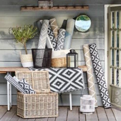 In- & Outdoor-Teppich Ethno/Rauten L 200 X B 150cm COLOUR CLASH In Schwarz-Weiß 7 In- & Outdoor-Teppich Ethno/Rauten L 200 X B 150cm COLOUR CLASH In Schwarz-Weiß -Butlers butlers in and outdoor teppich ethno rauten l 200 x b 150cm colour clash in schwarz weiss 5