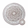 In- & Outdoor-Teppich Flora Ø150cm COLOUR CLASH In Natur-Weiß 2 In- & Outdoor-Teppich Flora Ø150cm COLOUR CLASH In Natur-Weiß -Butlers butlers in and outdoor teppich flora o150cm colour clash in natur weiss