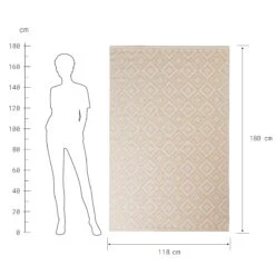 In- & Outdoor-Teppich L 180 X B 118cm COLOUR CLASH In Creme -Butlers butlers in and outdoor teppich l 180 x b 118cm colour clash in creme 2