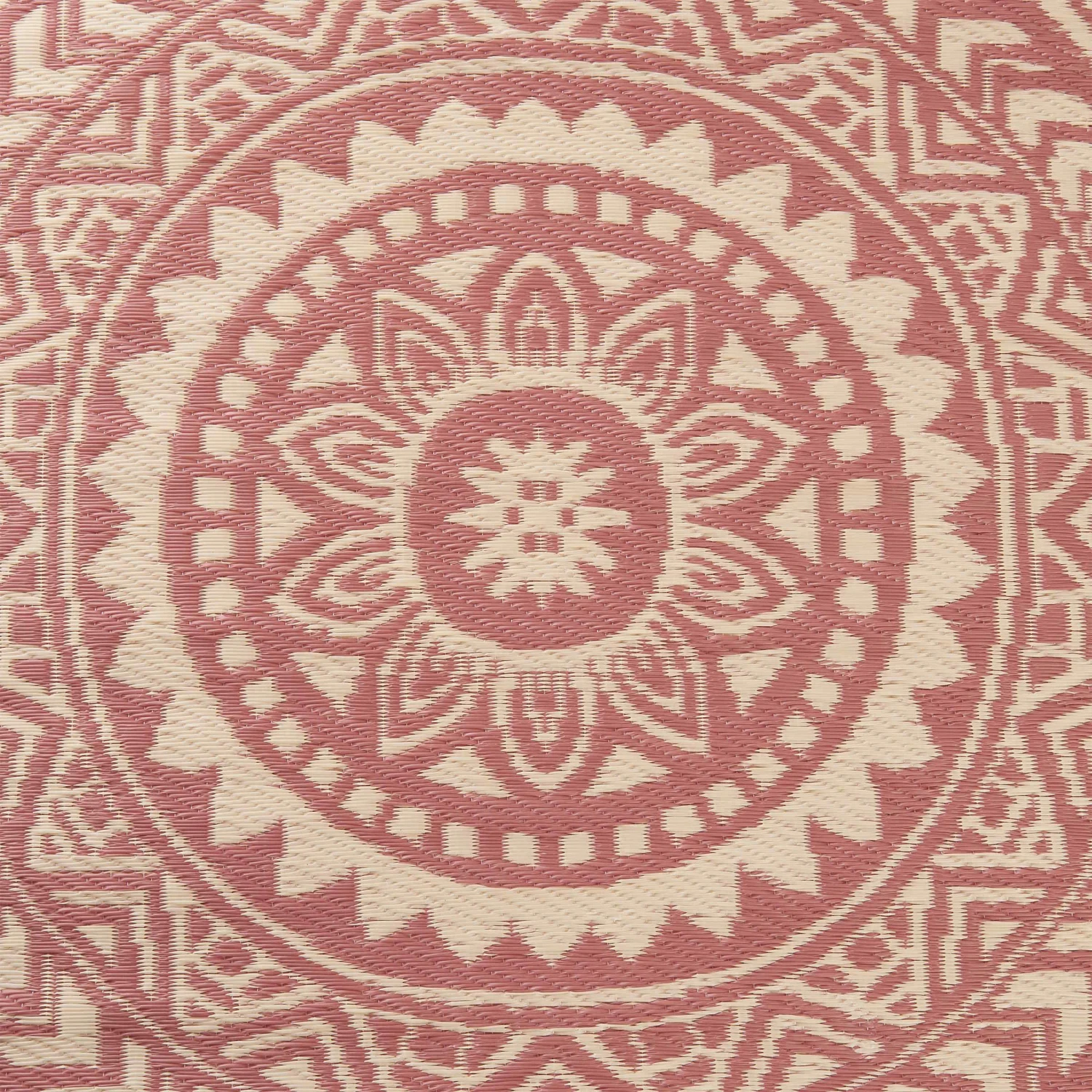 In- & Outdoor-Teppich Ø118cm COLOUR CLASH in Hellrot-Creme In- & Outdoor-Teppich Ø118cm COLOUR CLASH In Hellrot-Creme -Butlers butlers in and outdoor teppich o118cm colour clash in hellrot creme 4