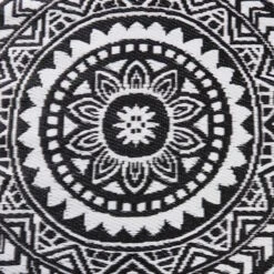 In- & Outdoor-Teppich Ø118cm COLOUR CLASH In Schwarz-Weiß 6 In- & Outdoor-Teppich Ø118cm COLOUR CLASH In Schwarz-Weiß -Butlers butlers in and outdoor teppich o118cm colour clash in schwarz weiss 4