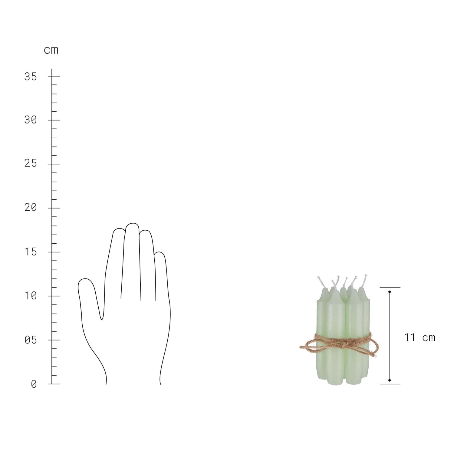 Kerzen-Set 7 Stück LITTLE LIGHT in Pastellgrün Kerzen-Set 7 Stück LITTLE LIGHT In Pastellgrün -Butlers butlers kerzen set 7 stuck little light in pastellgrun 2