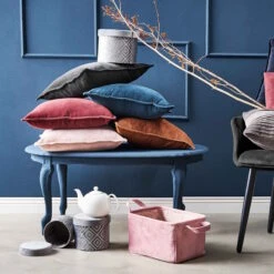 Kissen L 45 X B 45cm COTTON VELVET In Hellbraun 6 Kissen L 45 X B 45cm COTTON VELVET In Hellbraun -Butlers butlers kissen l 45 x b 45cm cotton velvet in hellbraun 4