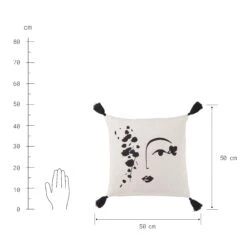 Kissen Line Art L 50 X B 50cm MUSE In Natur-Schwarz 5 Kissen Line Art L 50 X B 50cm MUSE In Natur-Schwarz -Butlers butlers kissen line art l 50 x b 50cm muse in natur schwarz 3