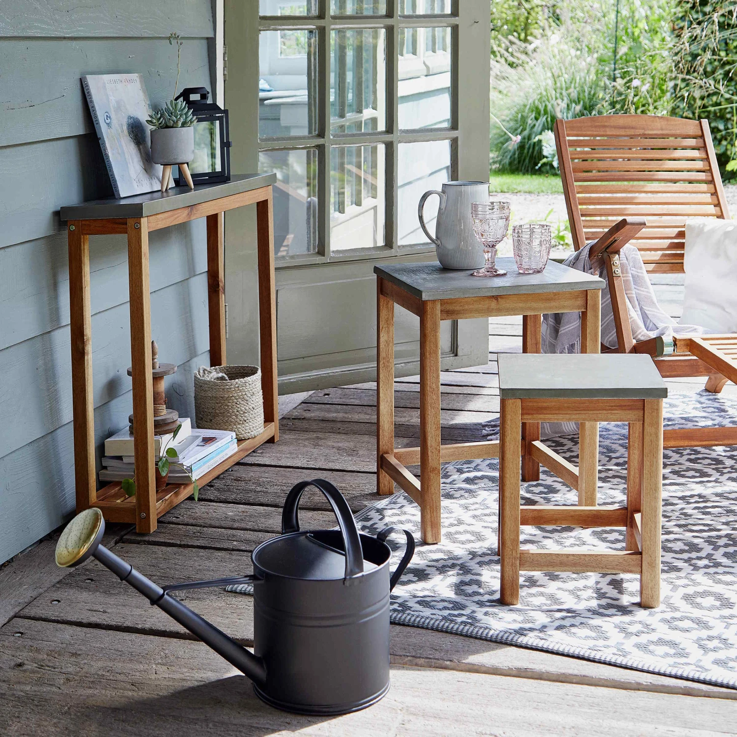 Konsole mit Zementplatte CONCRETE in Natur-Grau Konsole Mit Zementplatte CONCRETE In Natur-Grau -Butlers butlers konsole mit zementplatte concrete in natur grau 1