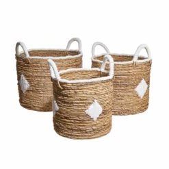 Korb Aus Bananenblatt Ø27cm BANANAS In Natur-Weiß 5 Korb Aus Bananenblatt Ø27cm BANANAS In Natur-Weiß -Butlers butlers korb aus bananenblatt o27cm bananas in natur weiss 3