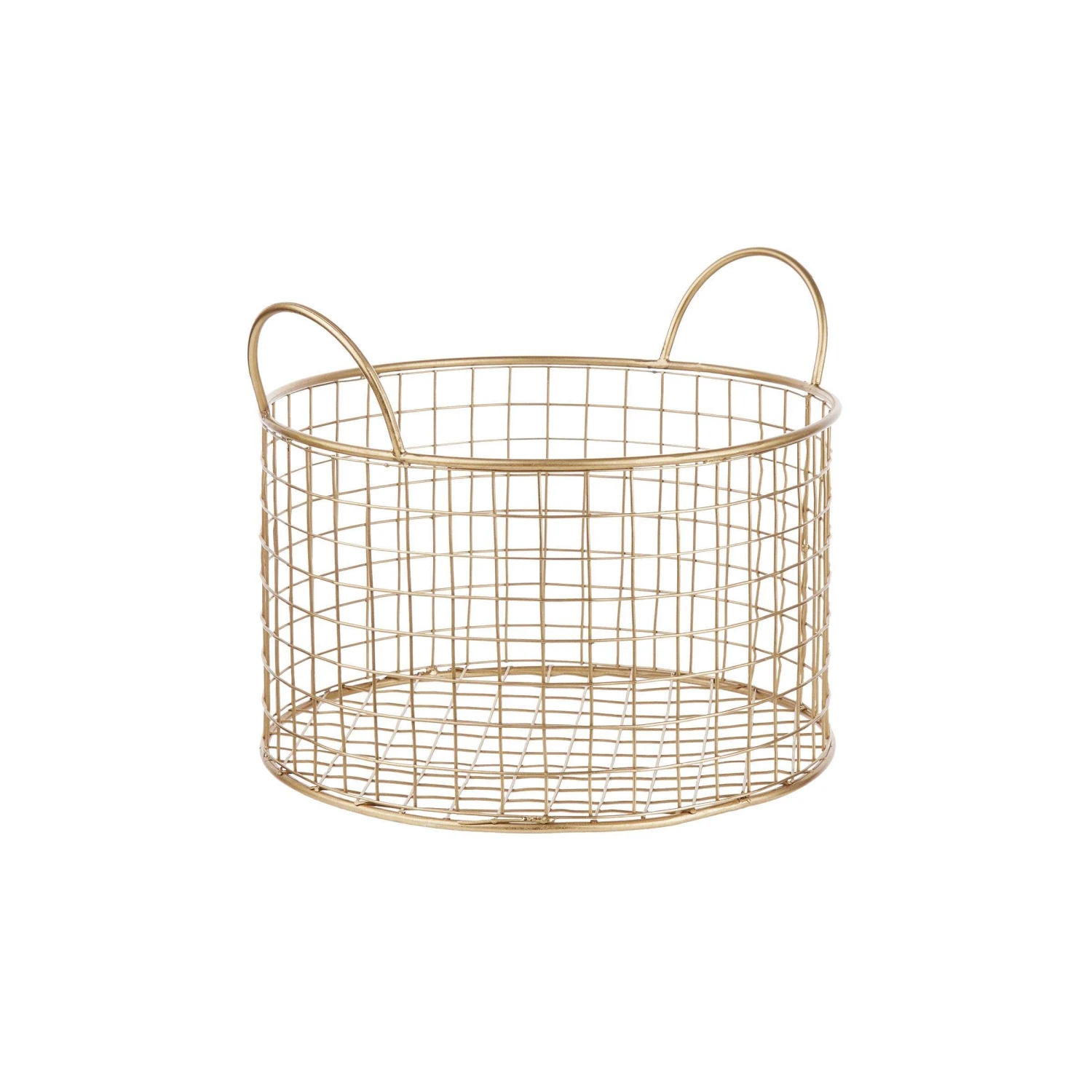 Korb rund Ø22cm HOOP in Gold Korb Rund Ø22cm HOOP In Gold -Butlers butlers korb rund o22cm hoop in gold