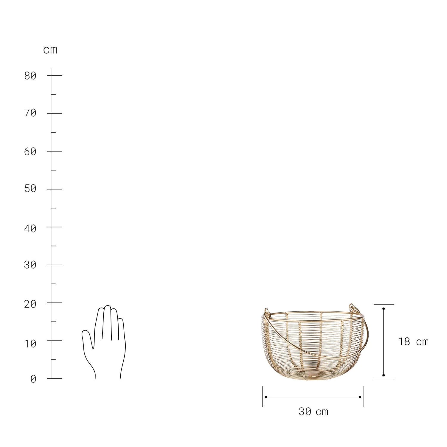 Korb rund Ø30cm MORGAN in Gold Korb Rund Ø30cm MORGAN In Gold -Butlers butlers korb rund o30cm morgan in gold 2