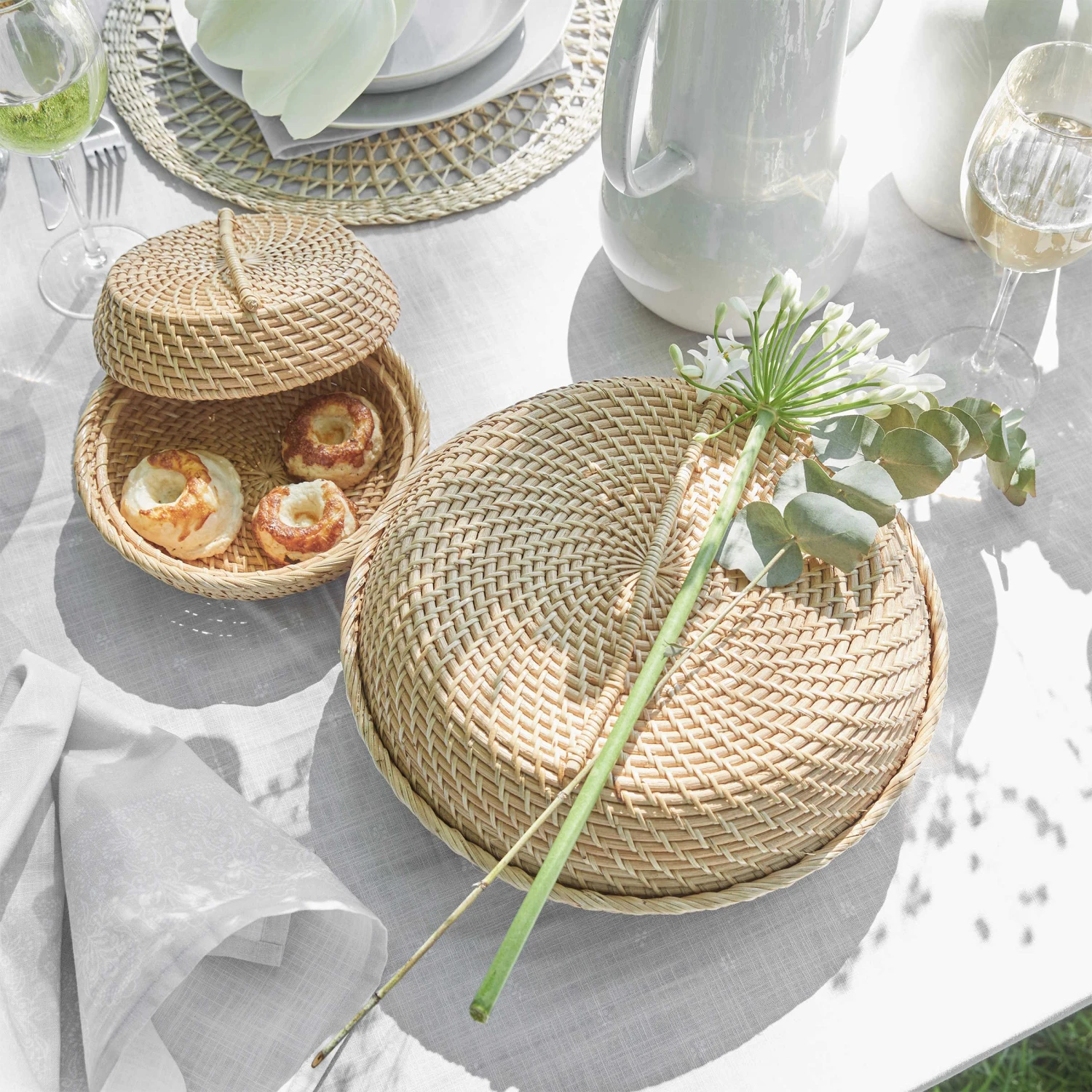 Korbschale Rattan Ø33cm RONDA in Natur Korbschale Rattan Ø33cm RONDA In Natur -Butlers butlers korbschale rattan o33cm ronda in natur 5