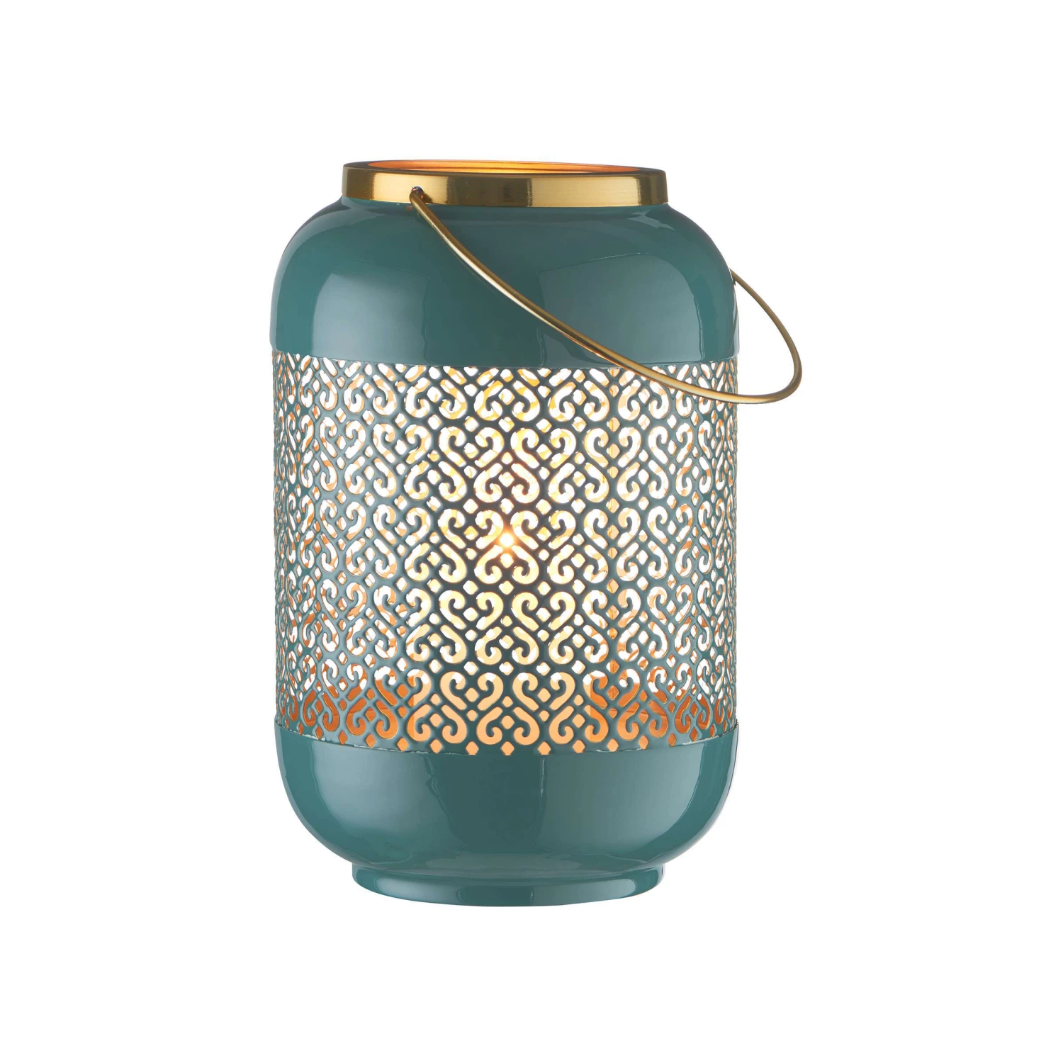 Laterne H 27cm EMILIE in Petrol Laterne H 27cm EMILIE In Petrol -Butlers butlers laterne h 27cm emilie in petrol 3