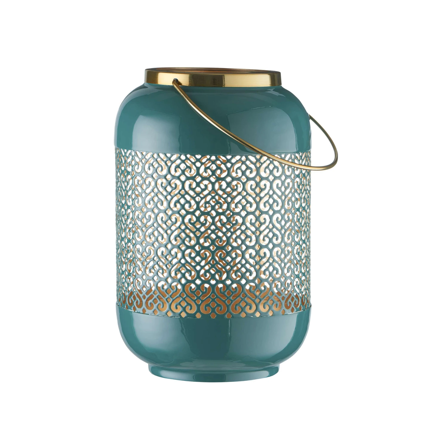 Laterne H 27cm EMILIE in Petrol Laterne H 27cm EMILIE In Petrol -Butlers butlers laterne h 27cm emilie in petrol