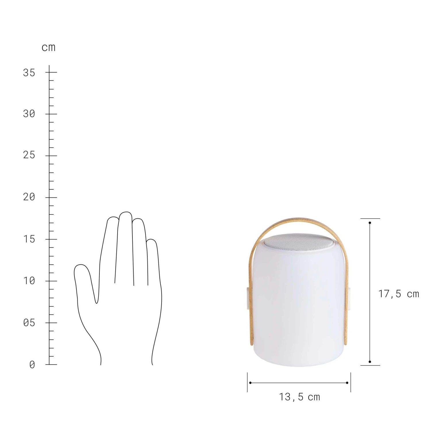 LED Leuchte mit Bluetooth® und Farbwechsel SOUND LOUNGE in Weiß-Hellbraun LED Leuchte Mit Bluetooth® Und Farbwechsel SOUND LOUNGE In Weiß-Hellbraun -Butlers butlers led leuchte mit bluetooth r und farbwechsel sound lounge in weiss hellbraun 3