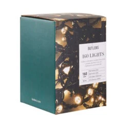 LED-Lichterkette 160 Lichter Outdoor 160 LIGHTS In Schwarz 4 LED-Lichterkette 160 Lichter Outdoor 160 LIGHTS In Schwarz -Butlers butlers led lichterkette 160 lichter outdoor 160 lights in schwarz 2