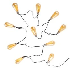 LED Lichterkette Mit Naturseil 10 Lichter Und Stecker BULB LIGHTS In Bronze -Butlers butlers led lichterkette mit naturseil 10 lichter und stecker bulb lights in bronze 2