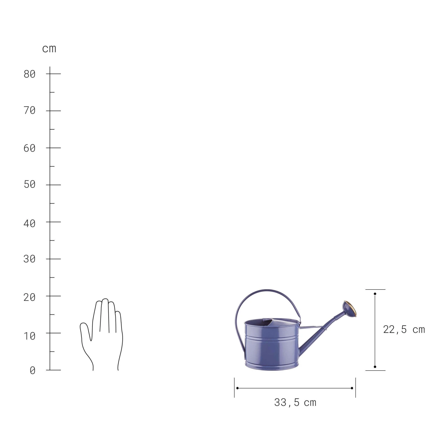 Mini-Gießkanne 1,5l ZINC in Blau Mini-Gießkanne 1,5l ZINC In Blau -Butlers butlers mini giesskanne 1 5l zinc in blau 2