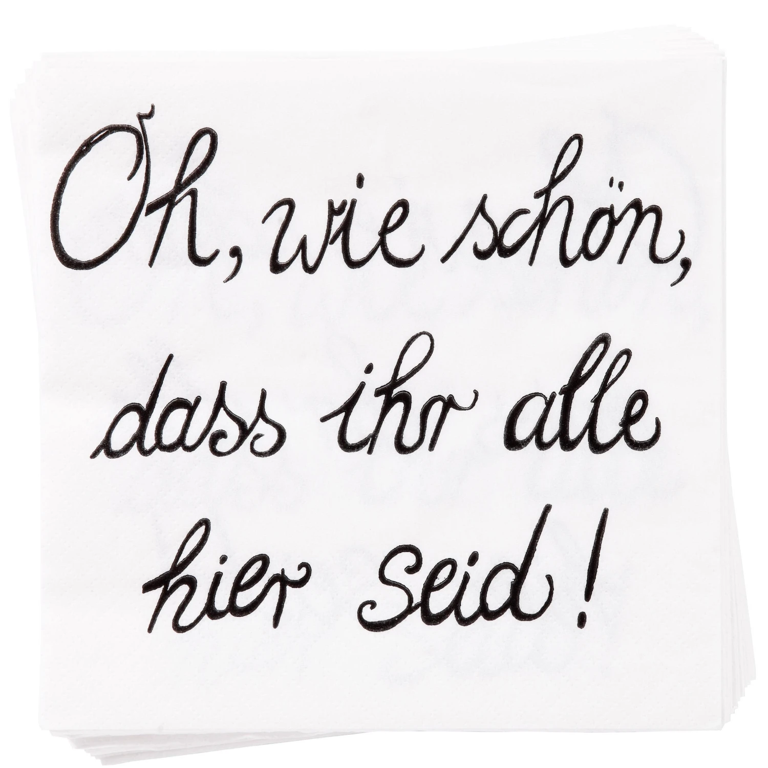 Papierserviette "Oh wie schön" 20 Stück APRÈS in Weiß Papierserviette "Oh Wie Schön" 20 Stück APRÈS In Weiß -Butlers butlers papierserviette oh wie schon 20 stuck apres in weiss