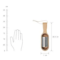 Parmesanreibe L 24,5 X B 7cm GOURMET In Braun-Silber 4 Parmesanreibe L 24,5 X B 7cm GOURMET In Braun-Silber -Butlers butlers parmesanreibe l 24 5 x b 7cm gourmet in braun silber 2