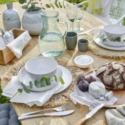 Platzset Mit Fransen Ø41cm RAFFIA In Natur -Butlers butlers platzset mit fransen o41cm raffia in natur 3