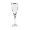 Sektglas Mit Goldrand Und Rillen 250ml GOLDEN TWENTIES In Transparent -Butlers butlers sektglas mit goldrand und rillen 250ml golden twenties in transparent