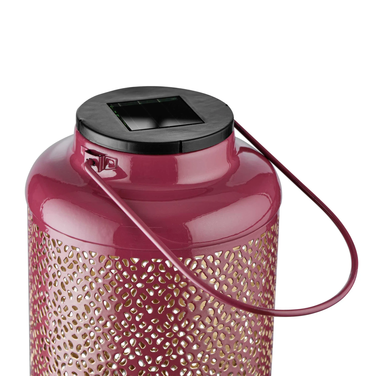 Solar-Laterne H 24cm SOLANA in Lila-Gold Solar-Laterne H 24cm SOLANA In Lila-Gold -Butlers butlers solar laterne h 24cm solana in lila gold 3