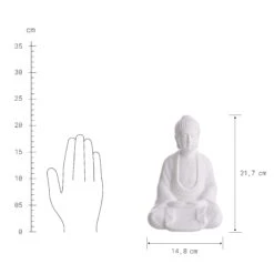 Statue Höhe 22cm BUDDHA In Weiß 4 Statue Höhe 22cm BUDDHA In Weiß -Butlers butlers statue hohe 22cm buddha in weiss 2