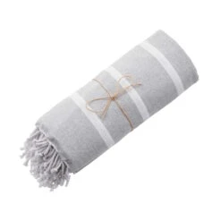 Strandtuch L 200 X B 180cm SURFSIDE In Hellgrau 7 Strandtuch L 200 X B 180cm SURFSIDE In Hellgrau -Butlers butlers strandtuch l 200 x b 180cm surfside in hellgrau 5