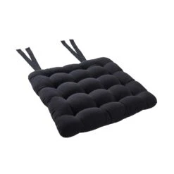 Stuhlkissen Mit Bändchen L 35 X B 37cm SOLID In Schwarz 5 Stuhlkissen Mit Bändchen L 35 X B 37cm SOLID In Schwarz -Butlers butlers stuhlkissen mit bandchen l 35 x b 37cm solid in schwarz 3