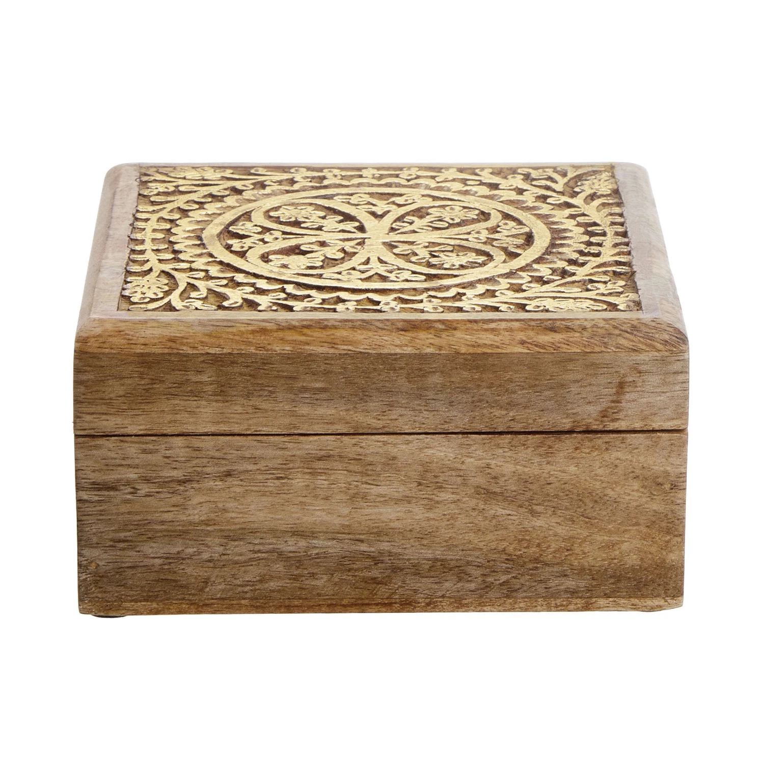 Truhe mit Schnitzerei L 17 x B 17cm TREASURE in Hellbraun-Gold Truhe Mit Schnitzerei L 17 X B 17cm TREASURE In Hellbraun-Gold -Butlers butlers truhe mit schnitzerei l 17 x b 17cm treasure in hellbraun gold 1