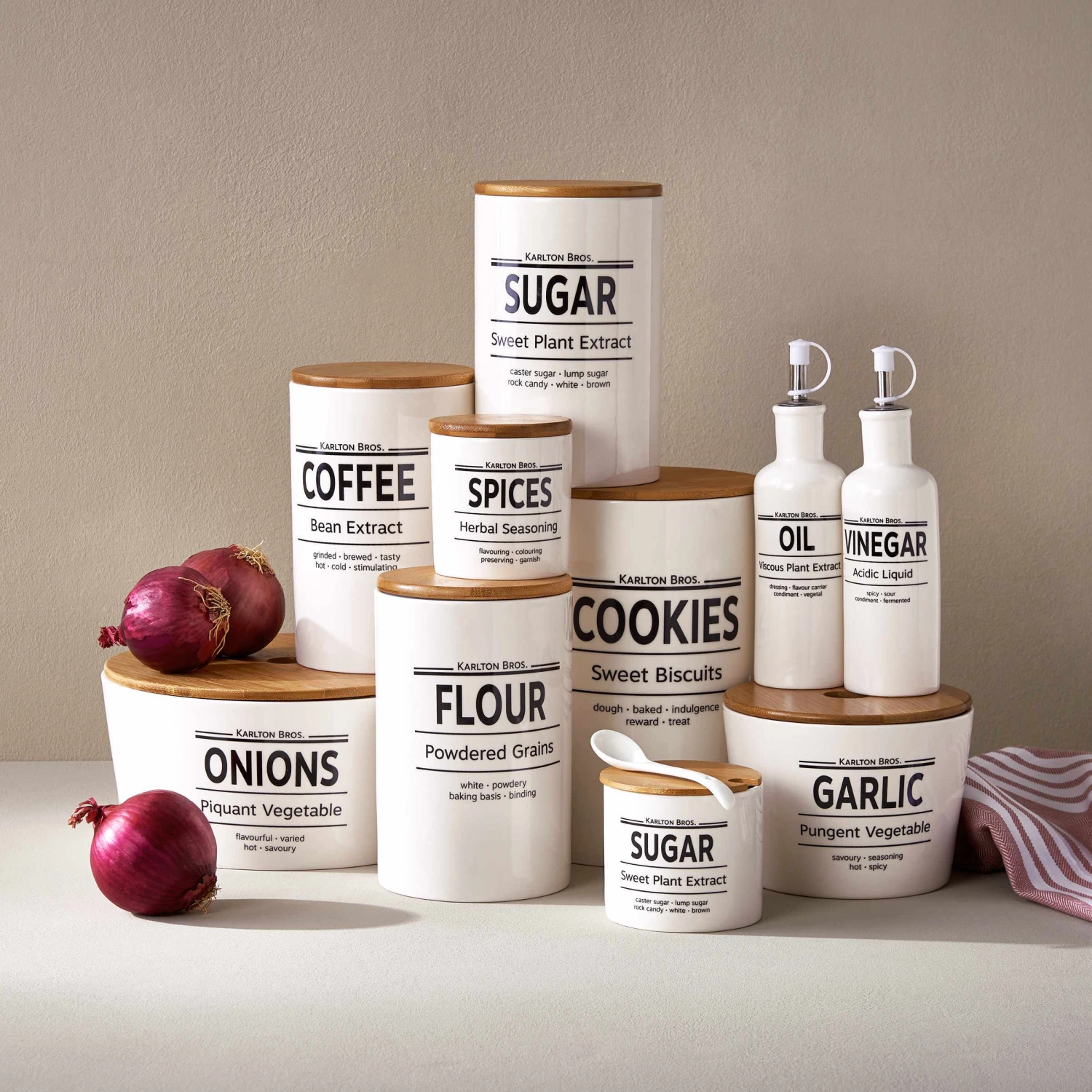 Vorratsdose Sugar 1100ml KARLTON BROS. in Weiß Vorratsdose Sugar 1100ml KARLTON BROS. In Weiß -Butlers butlers vorratsdose sugar 1100ml karlton bros in weiss 3