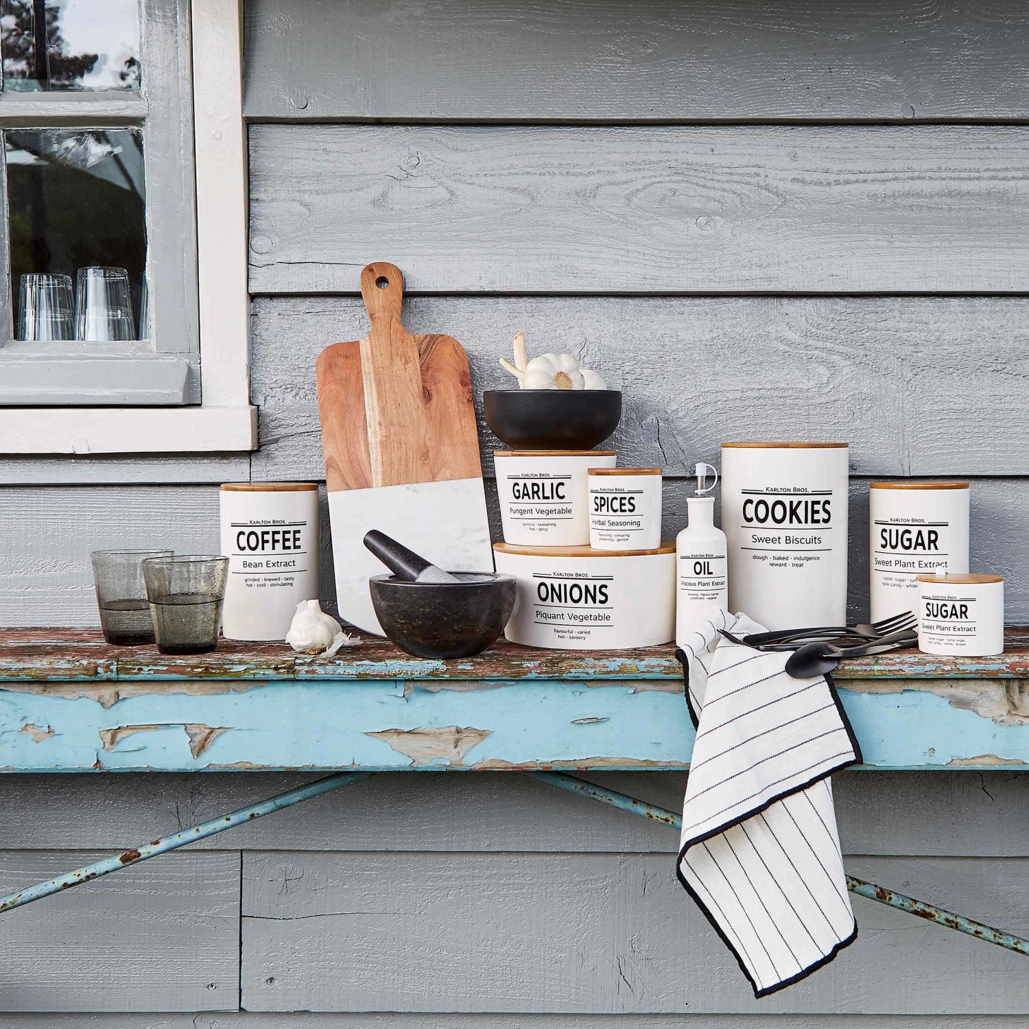 Vorratsdose Sugar 1100ml KARLTON BROS. in Weiß Vorratsdose Sugar 1100ml KARLTON BROS. In Weiß -Butlers butlers vorratsdose sugar 1100ml karlton bros in weiss 4